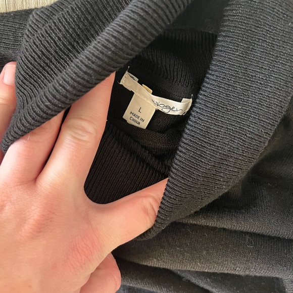 Halogen Black Turtleneck Long Sleeve Sweater - Picture 3 of 3
